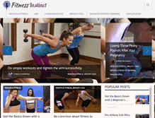 Tablet Screenshot of fitnessinstinct.com